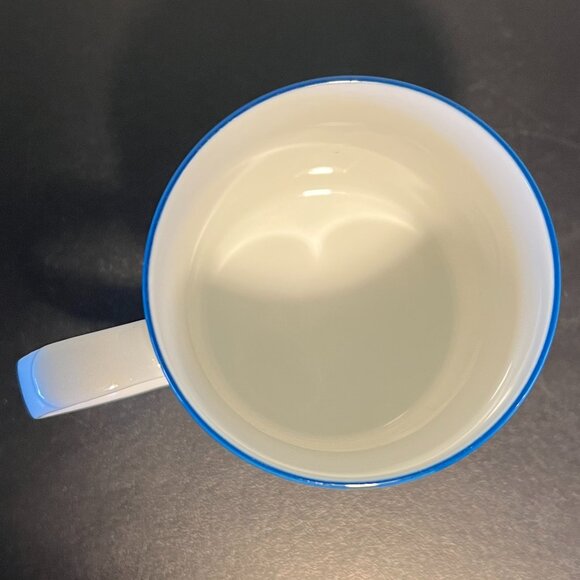 SEOKCHON LOKO Sweet Porcelain Cup / Mug ~ Blue & Gray. Water Aesthetic ~ Korea - Picture 9 of 11